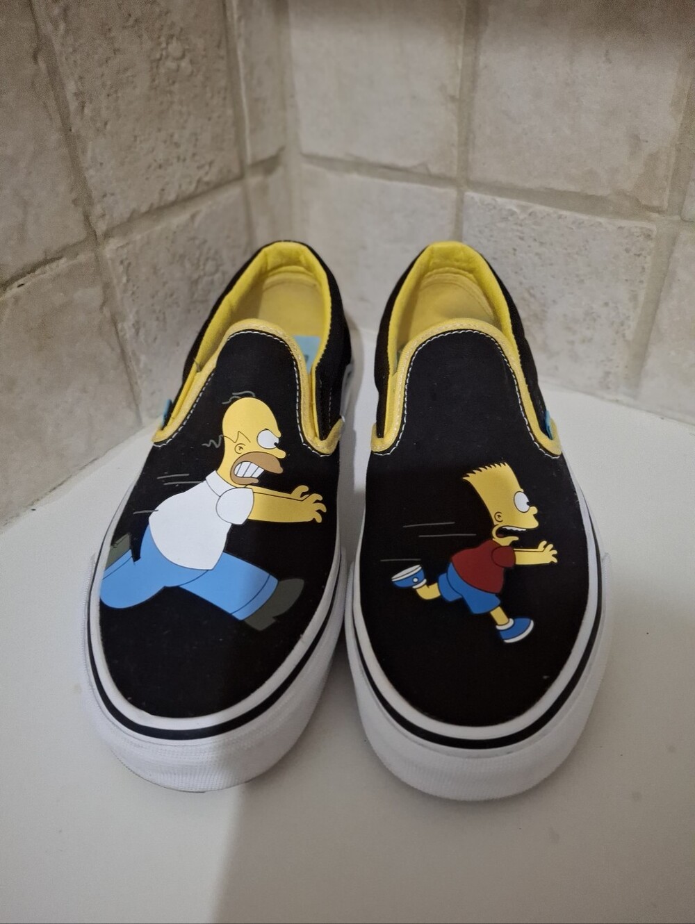 Vans x The Simpsons Limited Edition Shoes Bart Homer Size 8.5